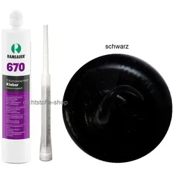 Ramsauer 670 2K Silikon Klebstoff 340g Kartusche schwarz