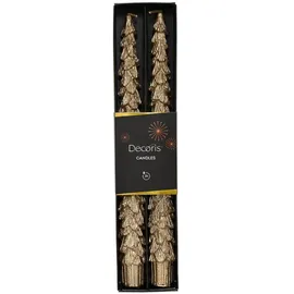 Kaemingk Spitzkerze 26 cm 2 St. gold