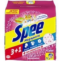 Spee Color Megaperls 3+1 (19 Waschladungen), Waschpulver für bunte Wäsche verleiht Reinheit, Strahlkraft und Frische, Colorwaschmittel
