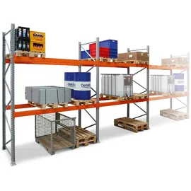 Proregal Palettenregal Stahl 2,5 x 2,9 m orange
