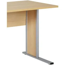 MÖBELPARTNER Schreibtisch Serie 4000 90 cm buche hell nachbildung