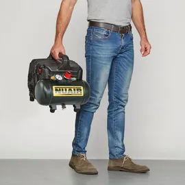 nuair siltek+ Ölfreier Kompressor 6l 8 Bar Wyciszony 59db 1km - N/b2be104nua