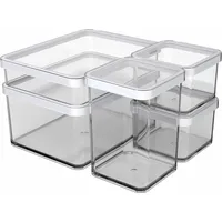 Rotho Vorratsdose transparent 26,0 x 21,0 x 15,5 cm 1 l 5-teiliges Set