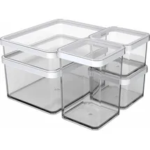 Rotho Vorratsdose transparent 26,0 x 21,0 x 15,5 cm 1 l 5-teiliges Set