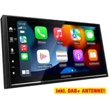 KENWOOD 2-DIN DMX7722DABS Auto Radioset für AUDI A4 Typ B7 (Bose)-2004-2008