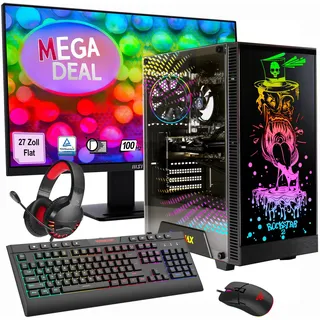 gamemax Gaming-PC Rockstar Ryzen 7 5700X 4,6 GHz 32 GB RAM 1 TB SSD GeForce RTX 5060 Windows 11