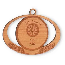 Holzmedaille Alina Kirsche Furnier in Größe 6,0cm