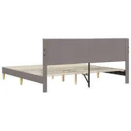 vidaXL Bettgestell 180 x 200 cm Taupe