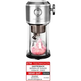 GASTROBACK Ice Shaver Eismaschine (35 Watt, Silber)
