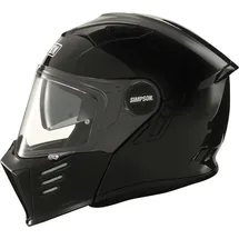 Simpson Darksome Solid, Klapphelm - Schwarz - XXL