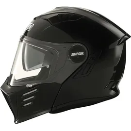 Simpson Darksome Solid, Klapphelm - Schwarz - XXL