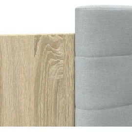 vidaXL Bettgestell mit Kopfteil & LED-Leuchten Sonoma-Eiche 180x200 cm
