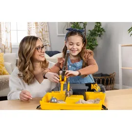 Spin Master Kinetic Sand Baustellen Koffer Modelliersand 907 g
