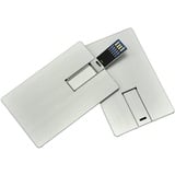 Pendrive USB-Stick 3.0 Kreditkarte Bankkarte 32 64 128 256 GB Speicher A10 (Silber, 64 GB)