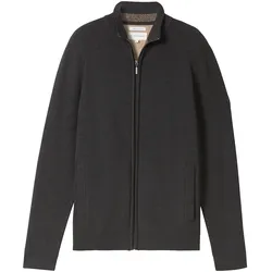 TOM TAILOR Herren Strukturierte Strickjacke, schwarz, Uni, Gr. XXL