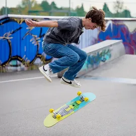 Donic Schildkröt Kicker 31 Skateboard Blau/Gelb