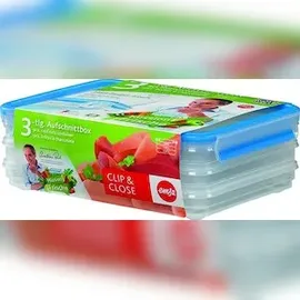 Emsa Clip & Close Aufschnittbox blau 1,0 l 4-teilig