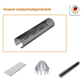 Inefa Laubschutzgitter Dachrinnenabdeckung 125-180mm 2m Schwarz