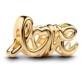 Pandora Charm Handgeschriebene Liebe Goldfarben