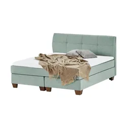 SKAGEN BEDS Boxspringbett  Vegg , blau , Maße (cm): B: 145 H: 112,5