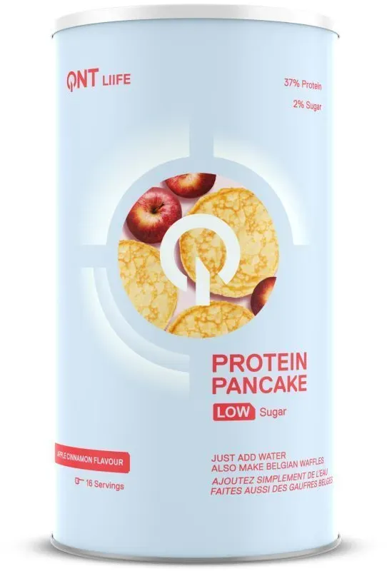 QNT Protein-Pfannkuchen mit wenig Zucker Pomme-Cannelle