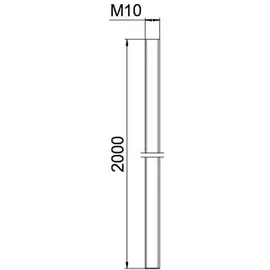 OBO Bettermann Gewindestange M10 2M G 10 Stück