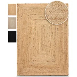 carpetfine Nele Juteteppich 250 x 300 cm Beige