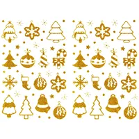 Oblique Unique Weihnachts Sticker Engel Stern Glitzer 48 Stück