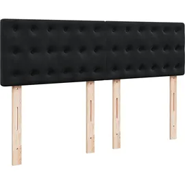 vidaXL Boxspringbett 160 x 200 cm Schwarz
