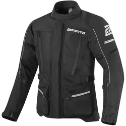 Bogotto Tampar Tour wasserdichte Motorrad Textiljacke, schwarz, Größe XL für Männer