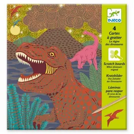 Djeco DJ09726 Kratzbilder Dinosaurier