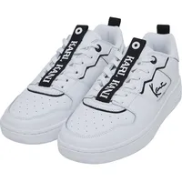 Sneaker KARL KANI "Karl Kani Damen KKFWM000046 89 TT HYB", Damen, Gr. 42, weiß, schwarz, Leder, unifarben, Schuhe Sneaker