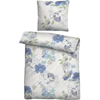 Castell Castell® Bettwäsche Flowerpower Baumwoll Feinbiber, Einzelbett, 2tlg.