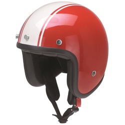 Redbike RB 757 Bologna Jet helm, rood-wit, S Voorman