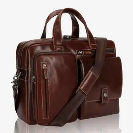 Jekyll & Hide Oxford Aktentasche Leder 38 cm Laptopfach braun