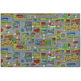 Snapstyle Kinder Spiel Straßenteppich Grau, Grün, 200x300cm