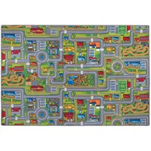Snapstyle Kinder Spiel Straßenteppich Grau, Grün, 200x300cm