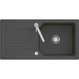 Villeroy & Boch Linara 60 rechts Einbauspüle keramik stone white Excenterbetätigung 1000 x 510 mm