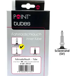 Fahrradschlauch Point 27,5 x 1,9/2,5 Presta 33 mm EINHEITSGRÖSSE