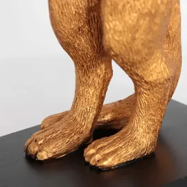 Steinhauer Erdmännchen Tischlampe Gold Schwarz