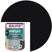baufix Buntlack schwarz seidenmatt 1 l