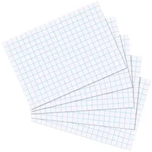 Herlitz Karteikarten DIN A5 kariert weiß 100 St.