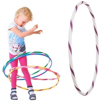 Hoopomania Hula-Hoop-Reifen Bunter Kinder Hula Hoop für kleine Profis, Ø60cm, Weiss-Lila lila|weiß Ø 60 cm