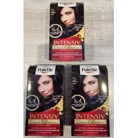 3x Poly Palette Intensiv Creme 1-1 Coloration 909 Blau-Schwarz NEU OVP
