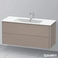 Duravit XSquare Waschtischunterschrank, 2 Schubkästen, Basalt matt