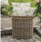 Aufbewahrungskorb Spielzeugkorb Übertopf Rattan 50x50 cm groß Wäsche Flecht Korb