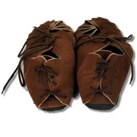 Leonardo Carbone Bundschuhe aus Veloursleder 42/braun - 42 EU