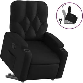 vidaXL Relaxsessel mit Aufstehhilfe Kunstleder 142 x 75 x 75 cm Schwarz
