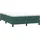 vidaXL Boxspringbett ohne Matratze Dunkelgrün 140x220 cm Samt
