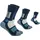 FOOTNOTE Wandersocken 3 Paar Blau 39-42